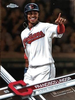 #126 Francisco Lindor - Cleveland Indians - 2017 Topps Chrome Baseball