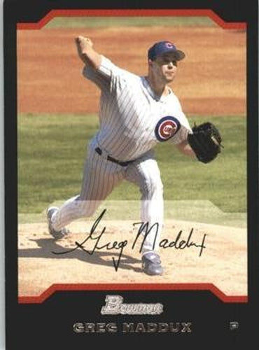 #126 Greg Maddux - Chicago Cubs - 2004 Bowman Baseball