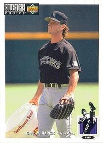 #126 Greg W. Harris - Colorado Rockies - 1994 Collector's Choice Baseball