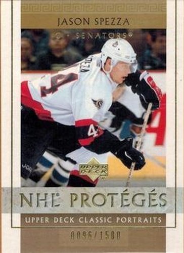 #126 Jason Spezza - Ottawa Senators - 2002-03 Upper Deck Classic Portraits Hockey