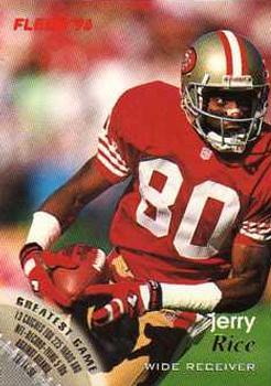 #126 Jerry Rice - San Francisco 49ers - 1996 Fleer Football