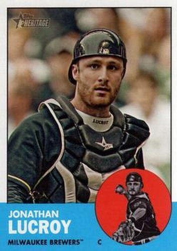 #126 Jonathan Lucroy - Milwaukee Brewers - 2012 Topps Heritage Baseball