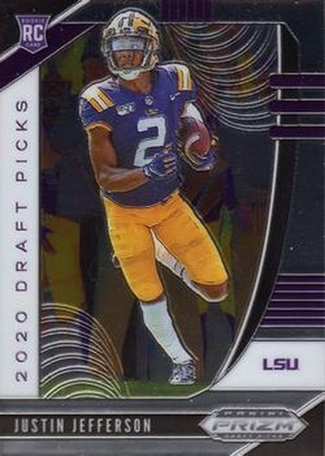 #126 Justin Jefferson- LSU Tigers - 2020 Panini Prizm Draft Picks Football