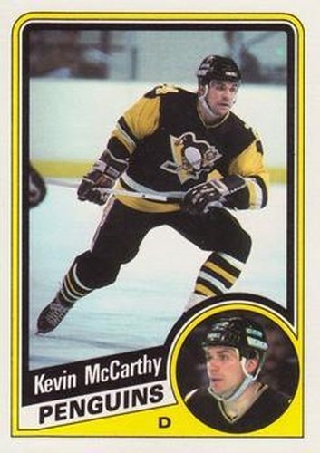 #126 Kevin McCarthy - Pittsburgh Penguins - 1984-85 Topps Hockey