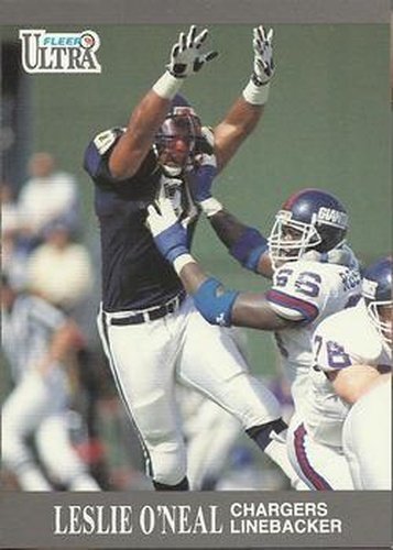 #126 Leslie O'Neal - San Diego Chargers - 1991 Ultra Football