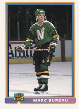 #126 Marc Bureau - Minnesota North Stars - 1991-92 Bowman Hockey
