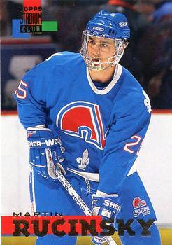 #126 Martin Rucinsky - Quebec Nordiques - 1994-95 Stadium Club Hockey
