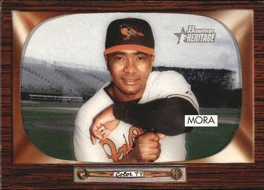 #126 Melvin Mora - Baltimore Orioles - 2004 Bowman Heritage Baseball