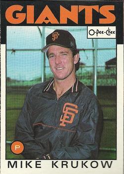 #126 Mike Krukow - San Francisco Giants - 1986 O-Pee-Chee Baseball