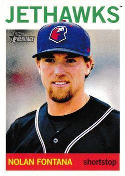 #126 Nolan Fontana - Lancaster Jethawks - 2013 Topps Heritage Minor League Baseball