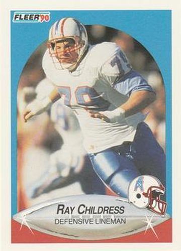 #126 Ray Childress - Houston Oilers - 1990 Fleer Football