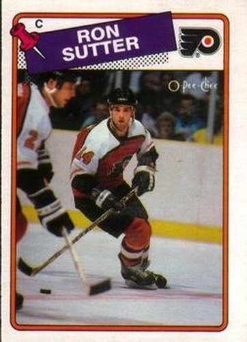 #126 Ron Sutter - Philadelphia Flyers - 1988-89 O-Pee-Chee Hockey