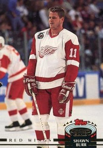 #126 Shawn Burr - Detroit Red Wings - 1992-93 Stadium Club Hockey