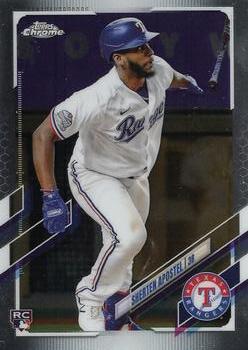 #126 Sherten Apostel - Texas Rangers - 2021 Topps Chrome Baseball