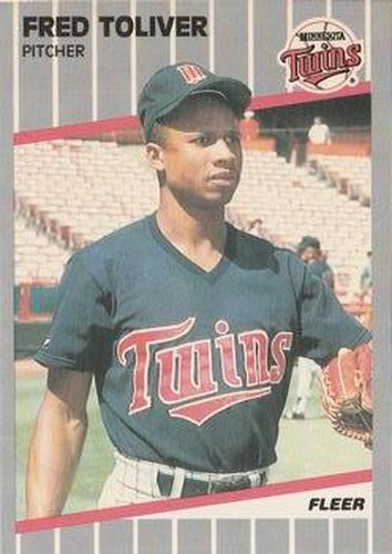 #126 Fred Toliver - Minnesota Twins - 1989 Fleer Baseball