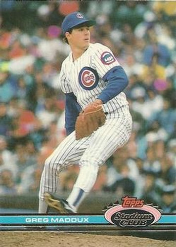 #126 Greg Maddux - Chicago Cubs - 1991 Stadium Club Baseball