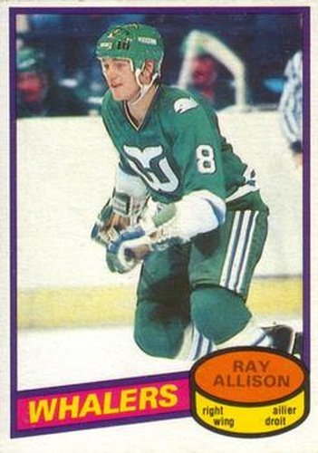 #126 Ray Allison - Hartford Whalers - 1980-81 O-Pee-Chee Hockey
