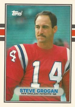 #126T Steve Grogan - New England Patriots - 1989 Topps Traded Football