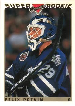 #126 Felix Potvin - Toronto Maple Leafs - 1993-94 O-Pee-Chee Premier Hockey - Gold