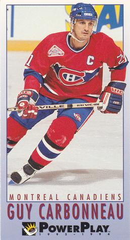 #126 Guy Carbonneau - Montreal Canadiens - 1993-94 Fleer PowerPlay Hockey