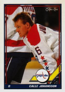 #126 Calle Johansson - Washington Capitals - 1991-92 O-Pee-Chee Hockey