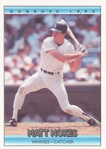 #126 Matt Nokes - New York Yankees - 1992 Donruss Baseball