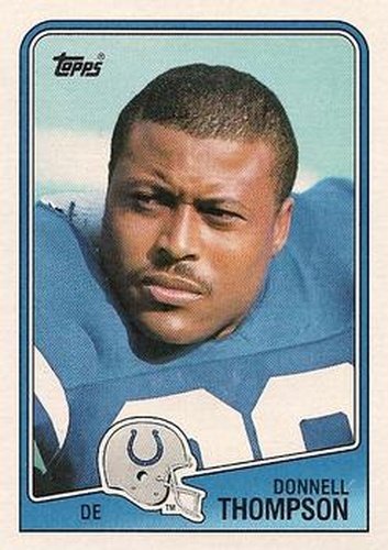 #126 Donnell Thompson - Indianapolis Colts - 1988 Topps Football