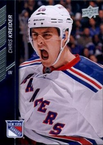 #126 Chris Kreider - New York Rangers - 2015-16 Upper Deck Hockey