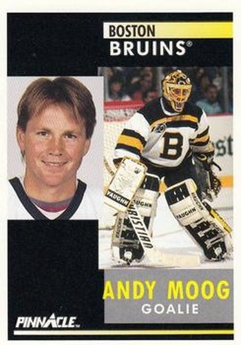 #126 Andy Moog - Boston Bruins - 1991-92 Pinnacle Hockey