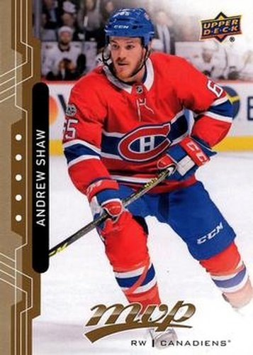 #126 Andrew Shaw - Montreal Canadiens - 2018-19 Upper Deck MVP Hockey
