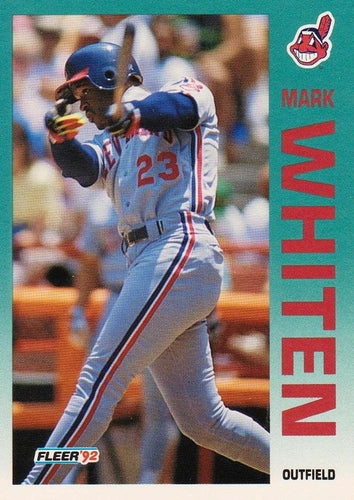 #126 Mark Whiten - Cleveland Indians - 1992 Fleer Baseball