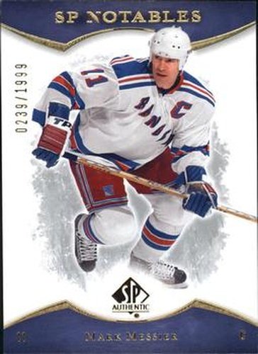 #126 Mark Messier - New York Rangers - 2007-08 SP Authentic Hockey