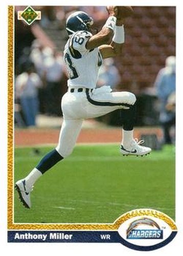 #126 Anthony Miller - San Diego Chargers - 1991 Upper Deck Football
