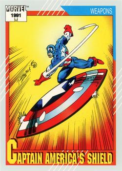 #127 Captain America's Shield - 1991 Impel Marvel Universe Series II