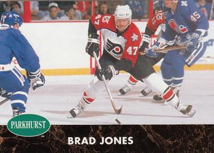 #127 Brad Jones - Philadelphia Flyers - 1991-92 Parkhurst Hockey
