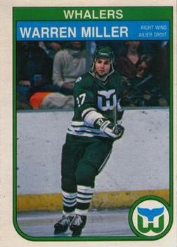 #127 Warren Miller - Hartford Whalers - 1982-83 O-Pee-Chee Hockey