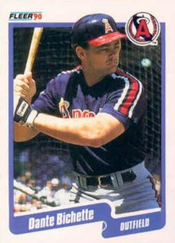 #127 Dante Bichette - California Angels - 1990 Fleer USA Baseball