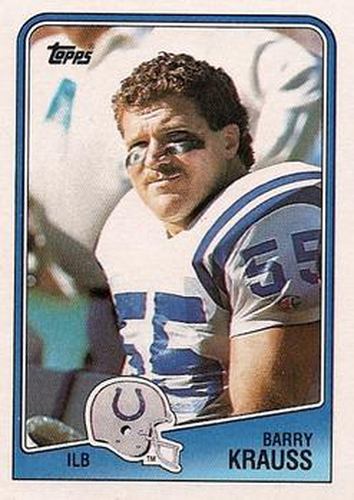 #127 Barry Krauss - Indianapolis Colts - 1988 Topps Football