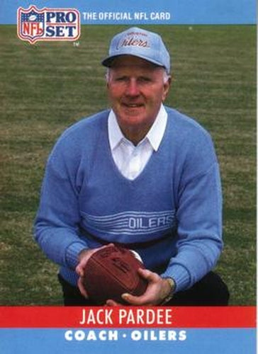 #127 Jack Pardee - Houston Oilers - 1990 Pro Set Football