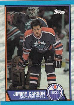 #127 Jimmy Carson - Edmonton Oilers - 1989-90 Topps Hockey
