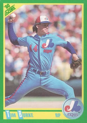 #127 Tim Burke - Montreal Expos - 1990 Score Baseball
