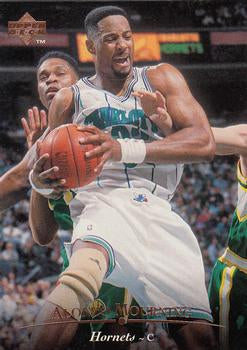 #127 Alonzo Mourning - Charlotte Hornets - 1995-96 Upper Deck Basketball