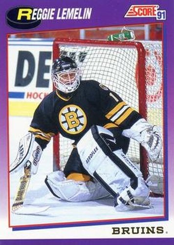 #127 Reggie Lemelin - Boston Bruins - 1991-92 Score American Hockey