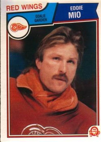#127 Eddie Mio - Detroit Red Wings - 1983-84 O-Pee-Chee Hockey