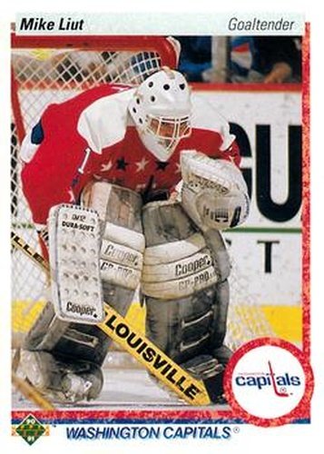 #127 Mike Liut - Washington Capitals - 1990-91 Upper Deck Hockey