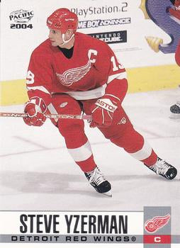 #127 Steve Yzerman - Detroit Red Wings - 2003-04 Pacific Hockey