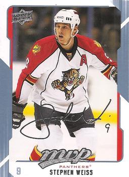 #127 Stephen Weiss - Florida Panthers - 2008-09 Upper Deck MVP Hockey