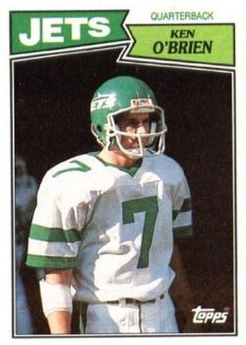 #127 Ken O'Brien - New York Jets - 1987 Topps Football