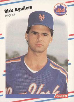 #127 Rick Aguilera - New York Mets - 1988 Fleer Baseball