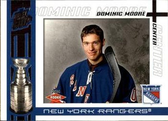 #127 Dominic Moore - New York Rangers - 2003-04 Pacific Quest for the Cup Hockey